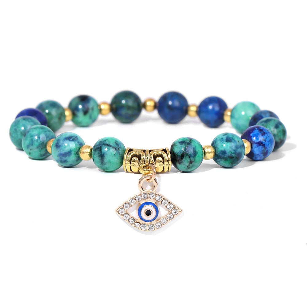 Talisman Evil Eye Charm Stone Bracelets
