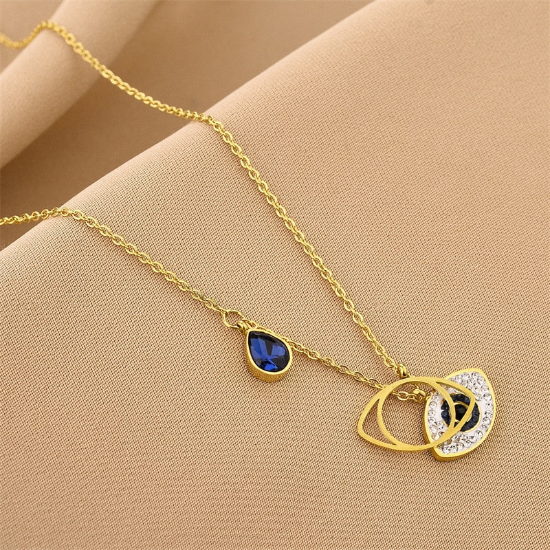 trendy evil eye pendant necklace