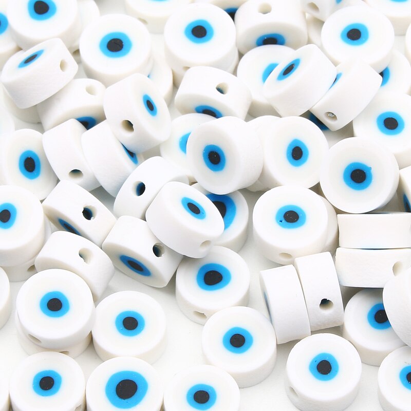 Classic Evil Eye Round Clay Beads
