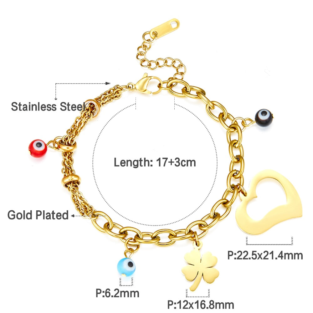 Colorful Evil Eye Handwrist Bracelet