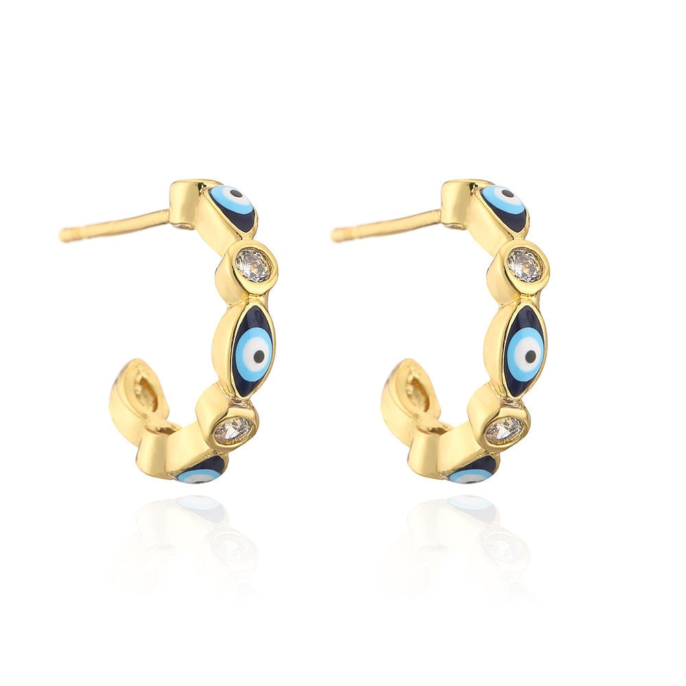 Evil Eye Women Stud Earrings