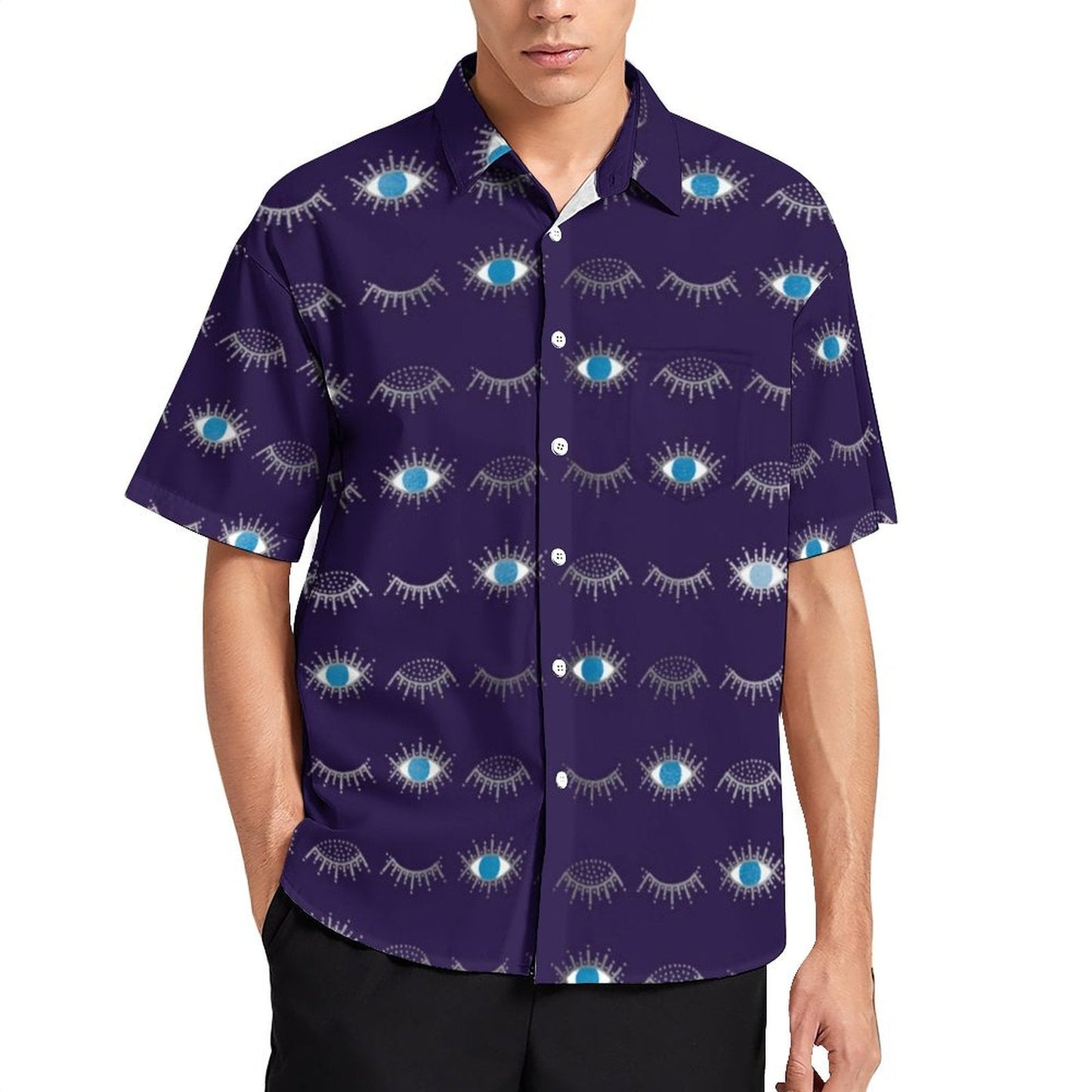 greek evil eye casual shirts