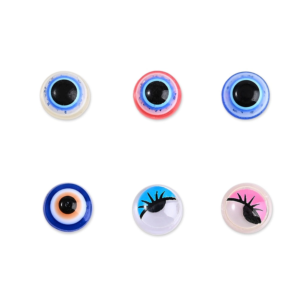 Evil Eye Rhinestones Nail Beads