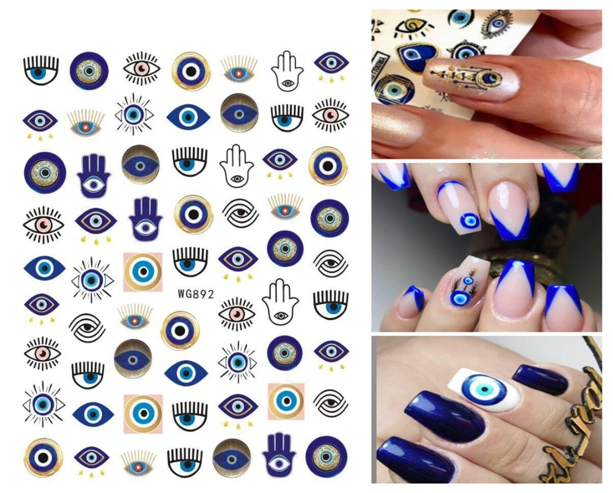 Evil Eye Nail Art Sticker