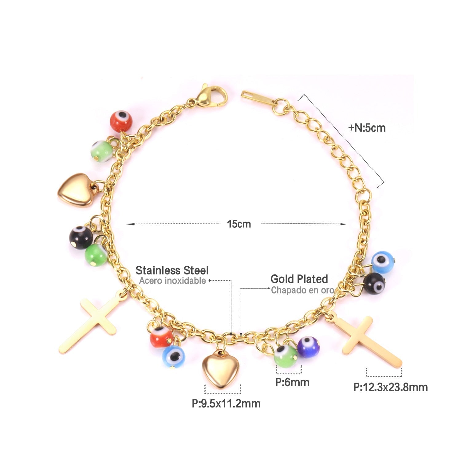 Colorful Evil Eye Handwrist Bracelet