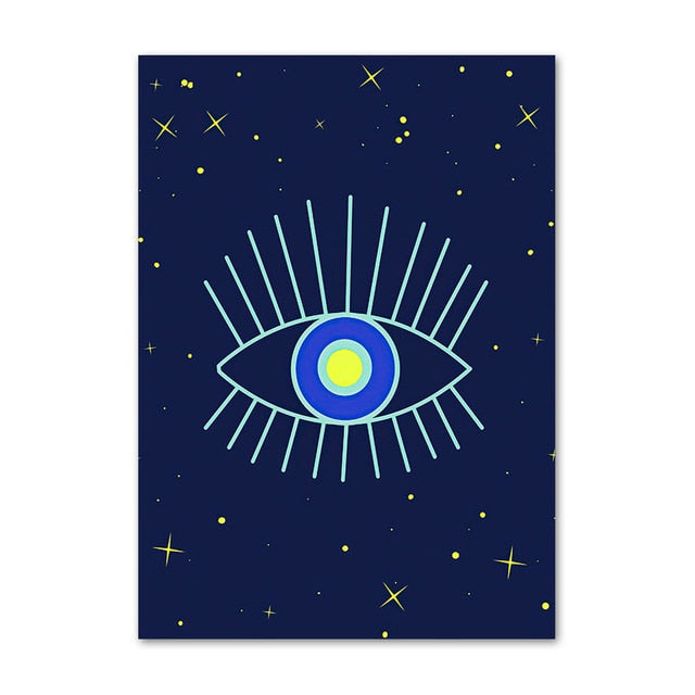 Abstract Turkish Evil Eye Wall Decor