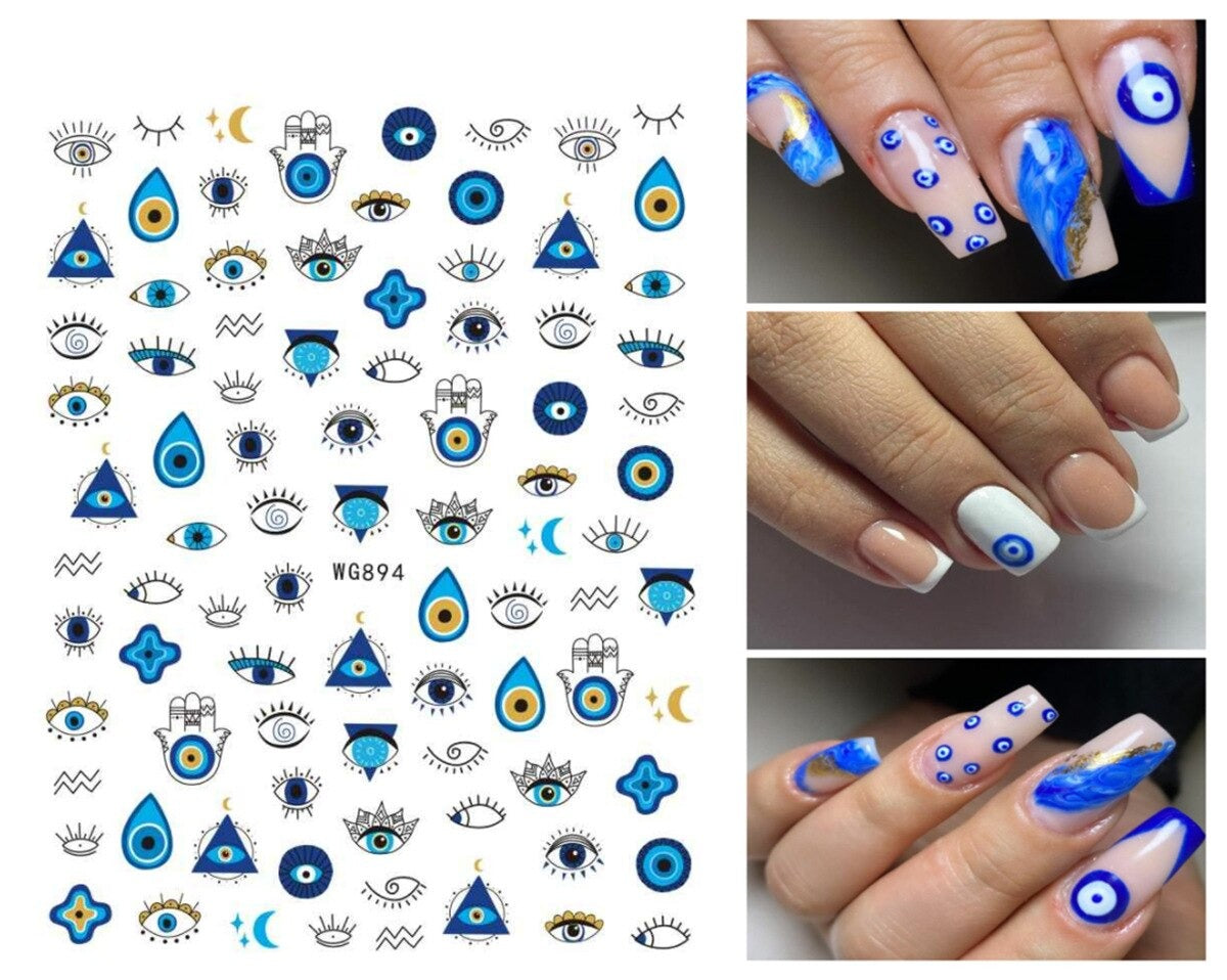 Evil Eye Nail Art Sticker