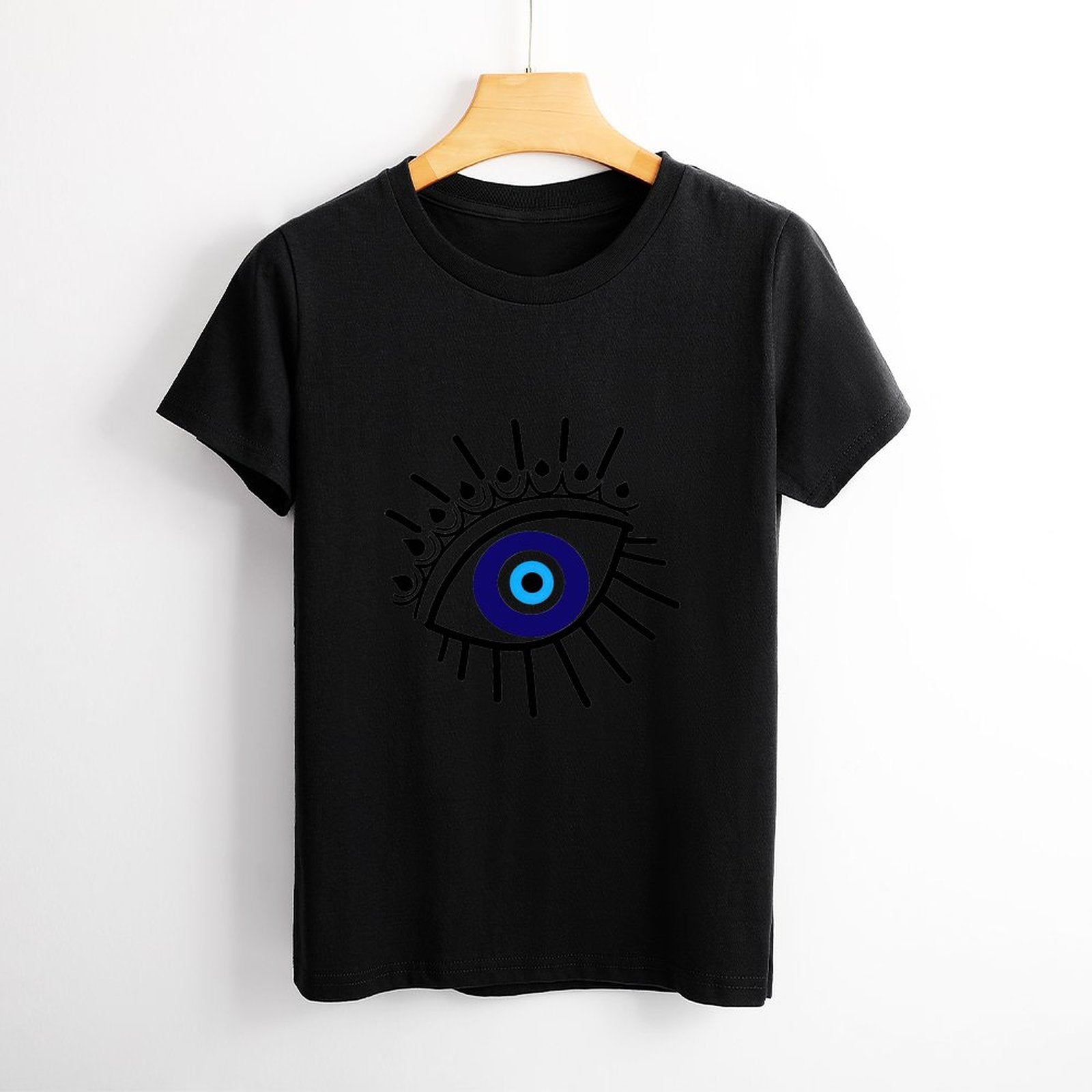 evil eye cotton women t-shirt