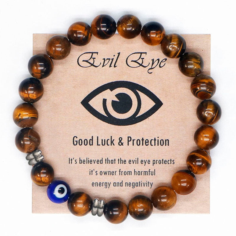 Turkish Evil Eye Precious Stone Bracelet