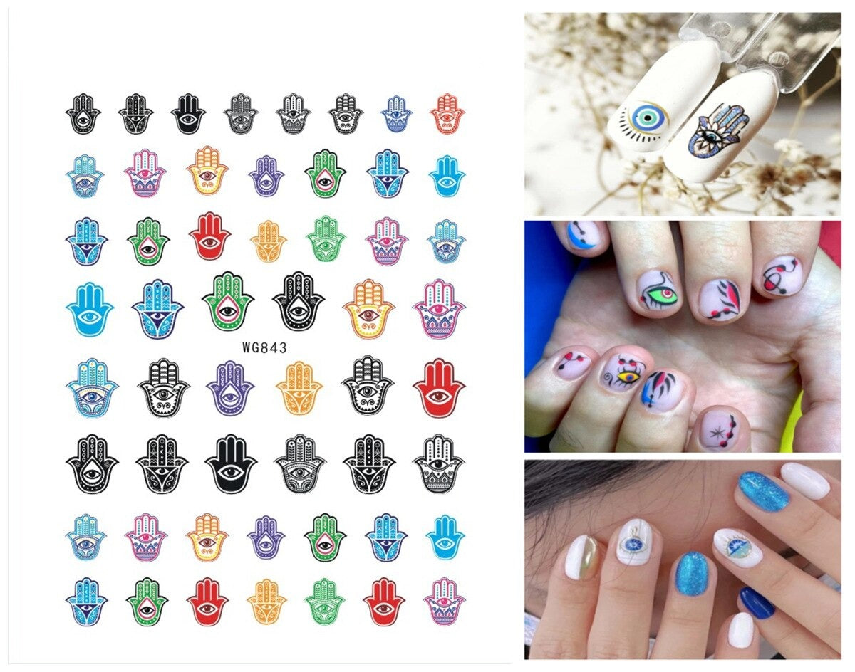 Evil Eye Nail Art Sticker