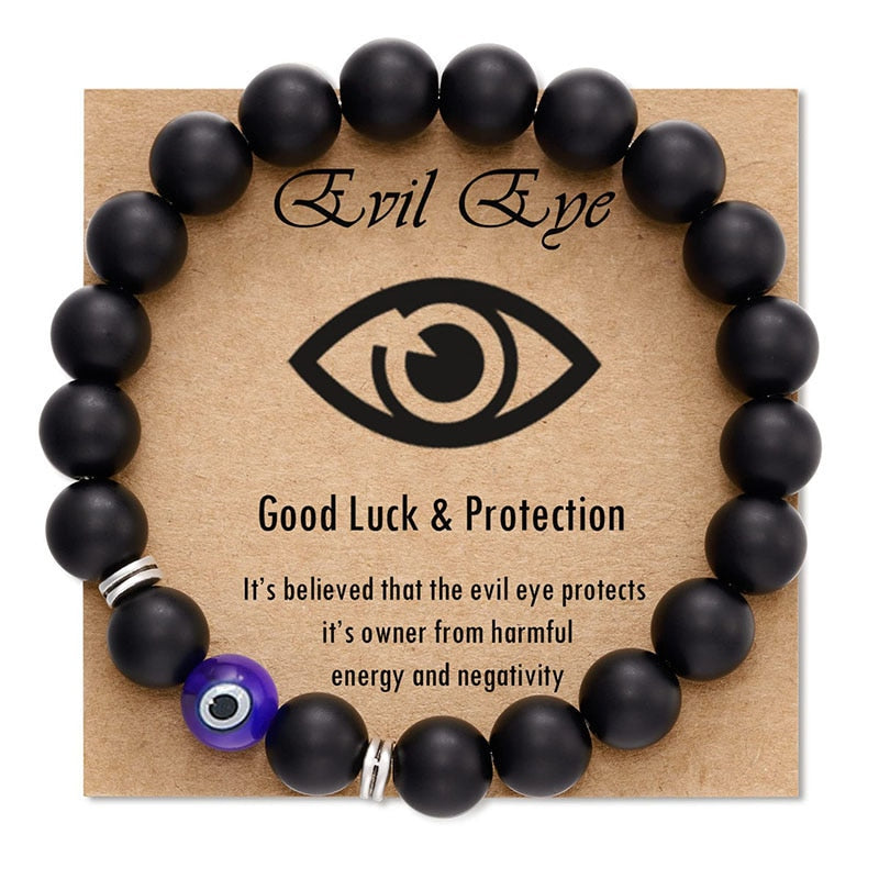Turkish Evil Eye Precious Stone Bracelet