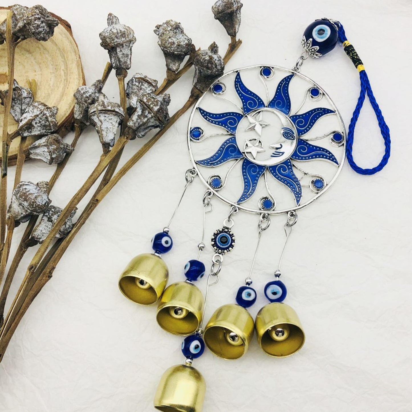 Blue Evil Eye Pendants Dream Catcher