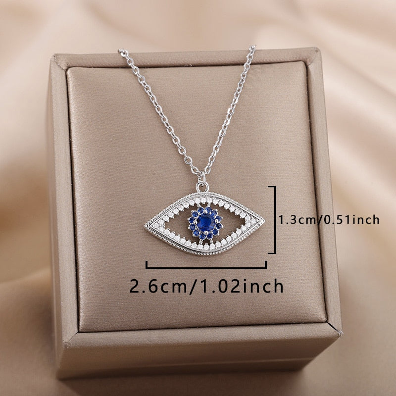 Pretty Evil Eye Gift Pendant Necklace