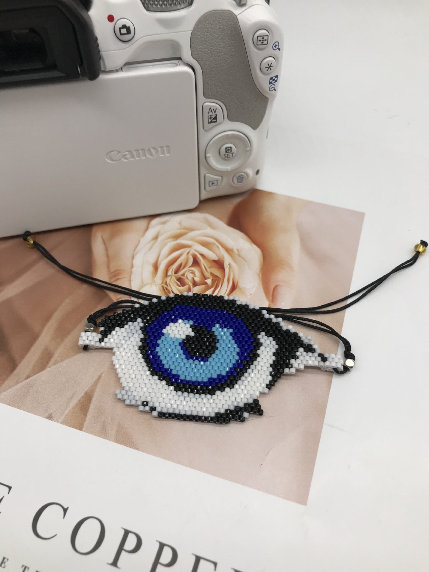 Evil Eye Adjustable Classic Beaded Bracelet