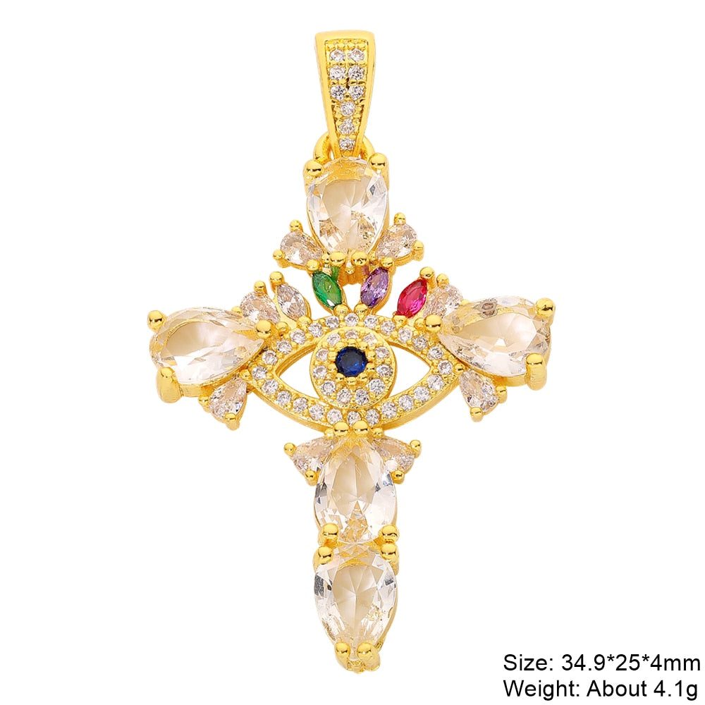Multicolor Evil Eye Charm Pendants