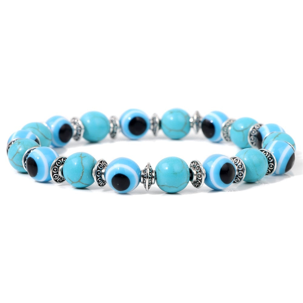 Lucky stone Evil Eye Amulet Bracelet