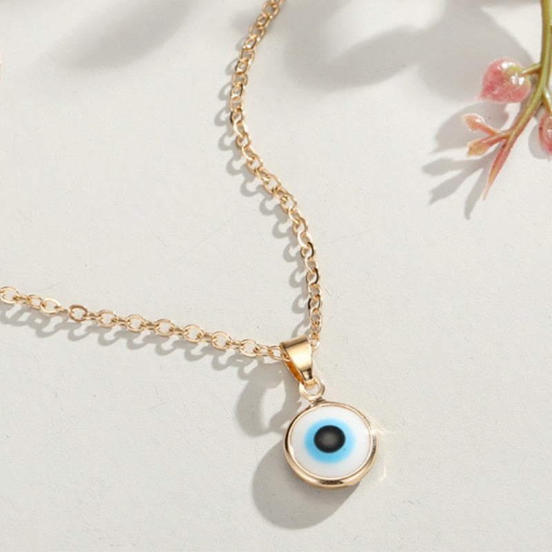 Turkish Evil Eye Lucky Pendant Necklace
