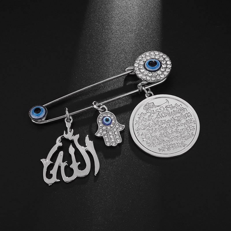 Muslim Mashallah Evil Eye Brooch Amulet