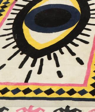 Soft Evil Eye Non Slip Floor Rugs