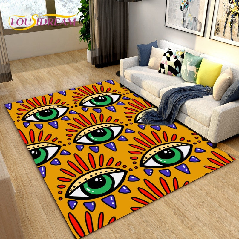 Evil Eye 3d Printed Classic Rugs