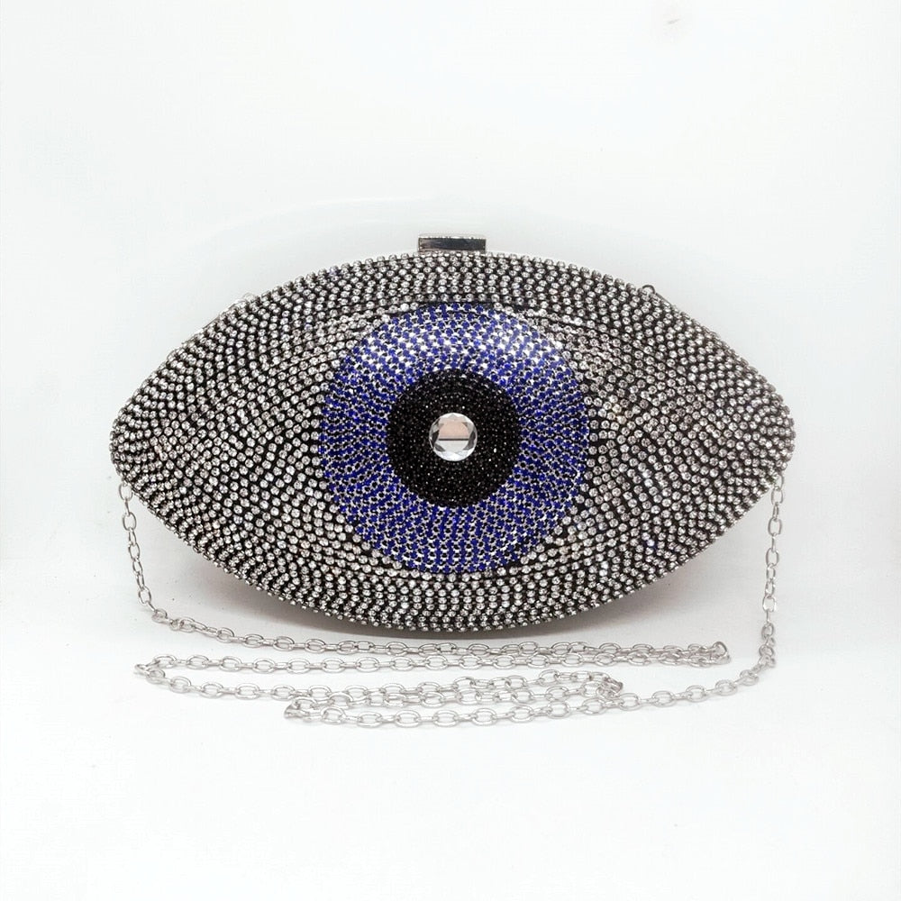 Evil Eye Velvet Clutch