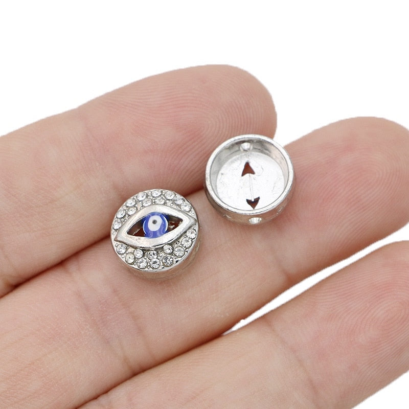 Gold Plated Evil Eye Beads