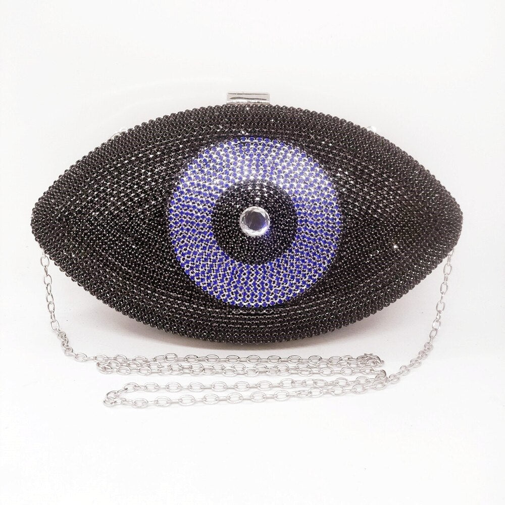 Evil Eye Velvet Clutch