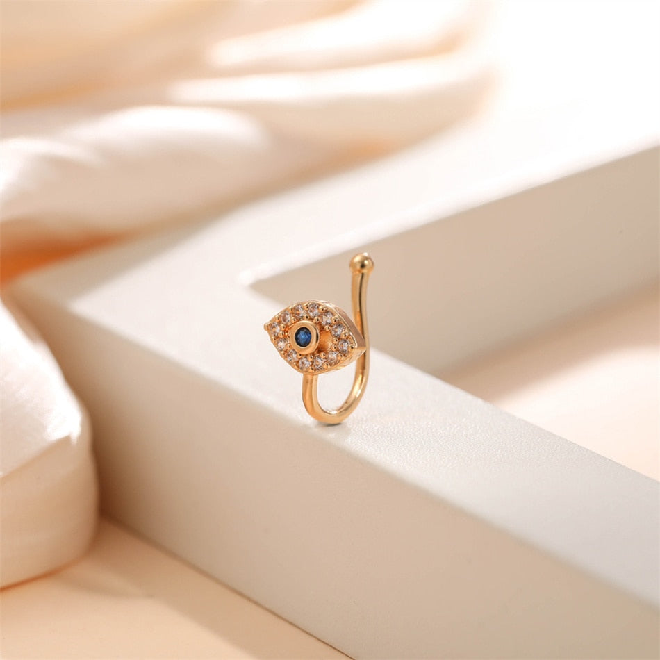 Ethnic evil eye nosecuff