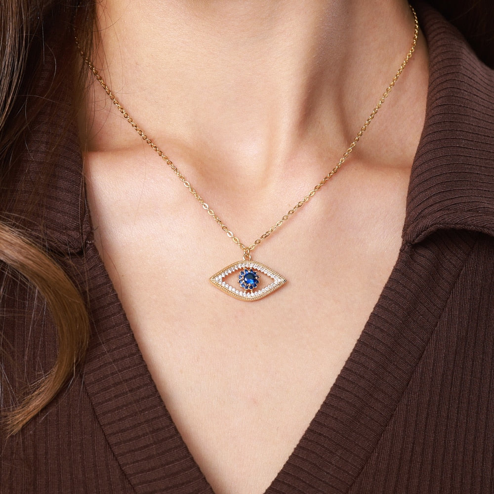Pretty Evil Eye Gift Pendant Necklace
