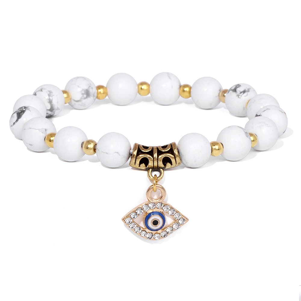 Talisman Evil Eye Charm Stone Bracelets