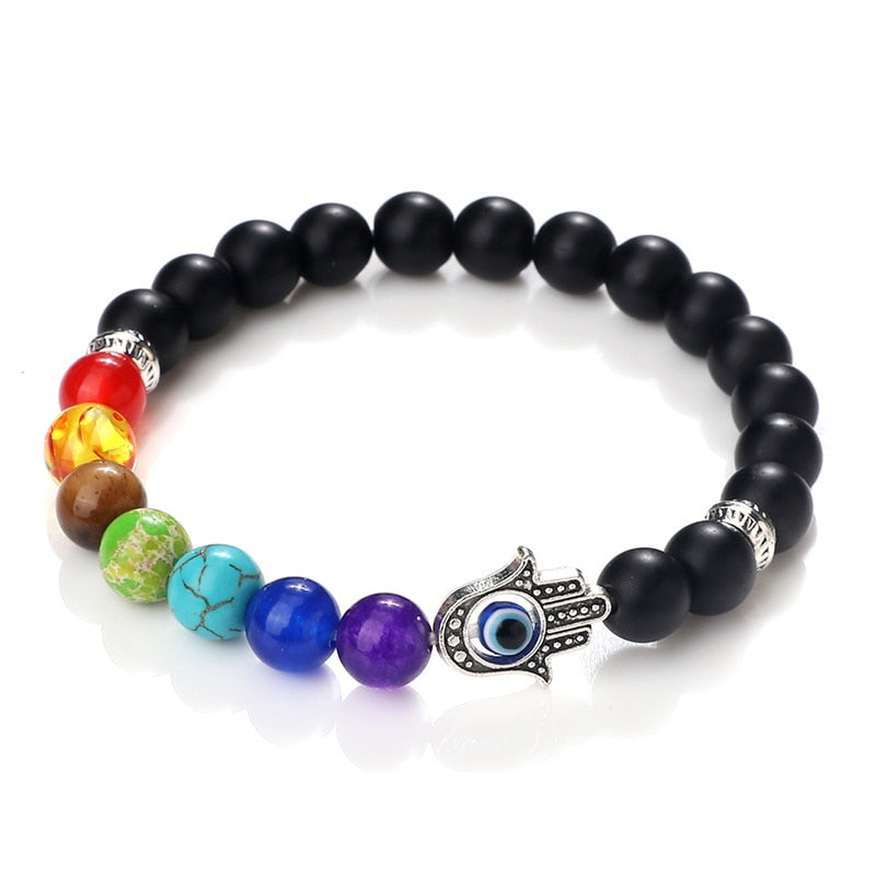 Evil Eye Natural Stone Bracelet