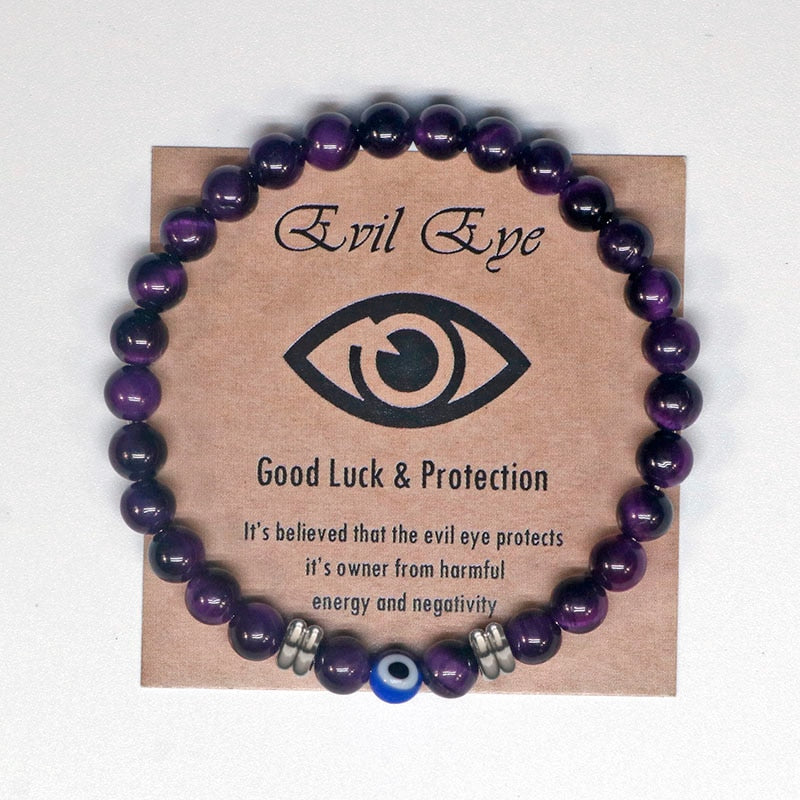 Turkish Evil Eye Precious Stone Bracelet