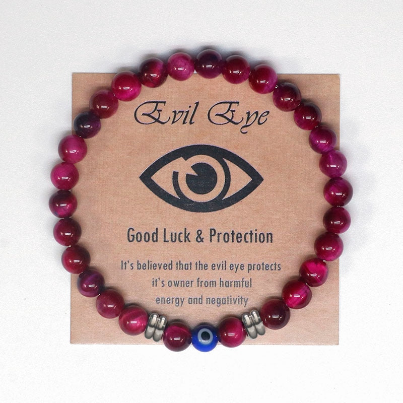 Turkish Evil Eye Precious Stone Bracelet