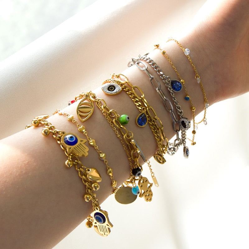Colorful Evil Eye Handwrist Bracelet