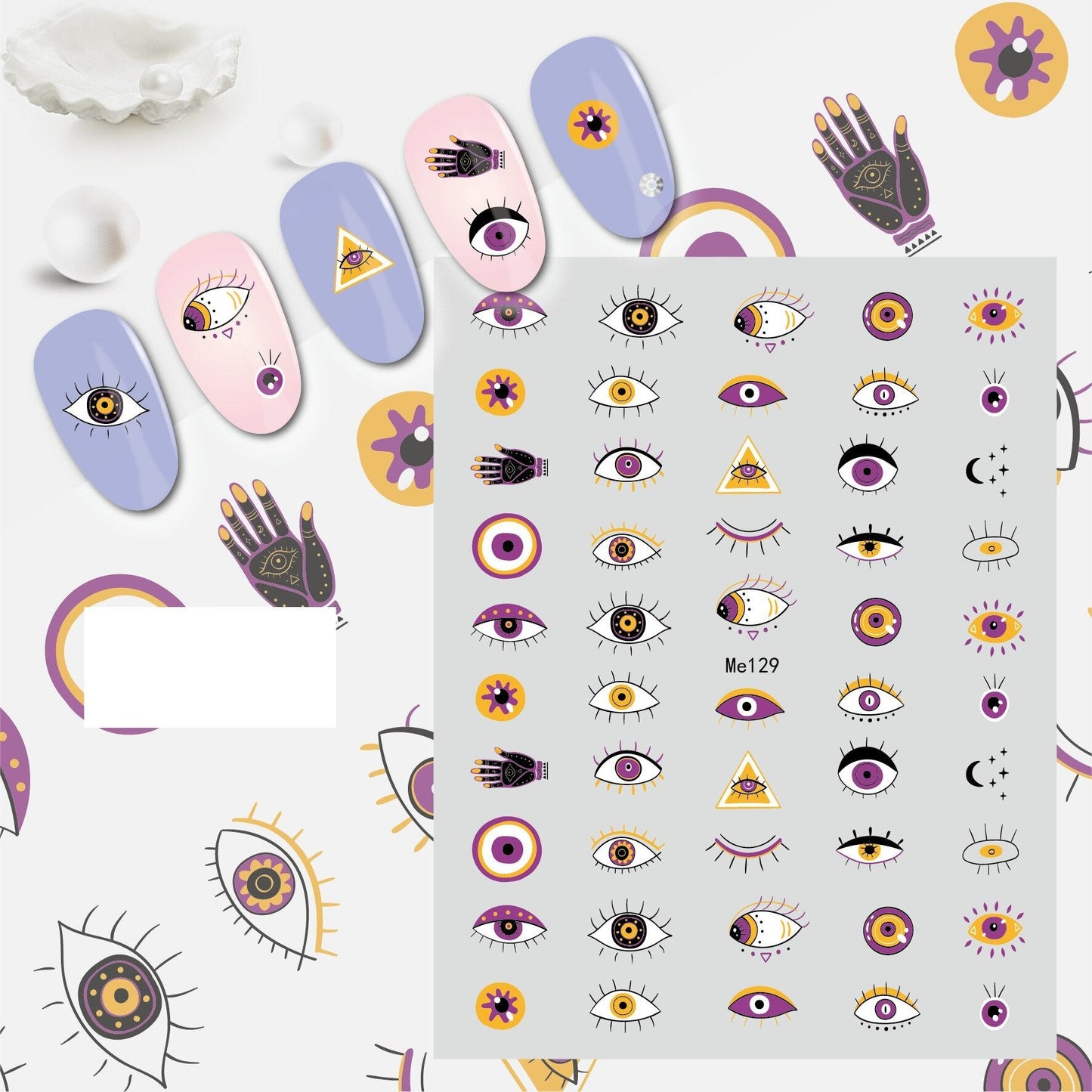 Evil Eye Nail Art Sticker