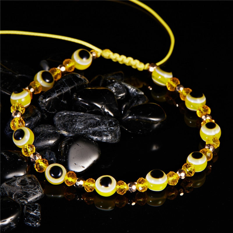 Classic Greek Eye Talisman Beaded Bracelet