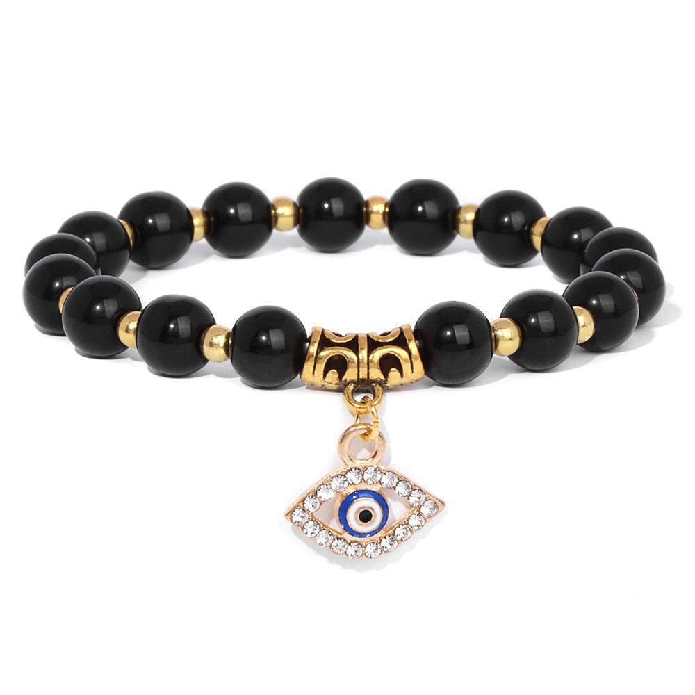 Talisman Evil Eye Charm Stone Bracelets