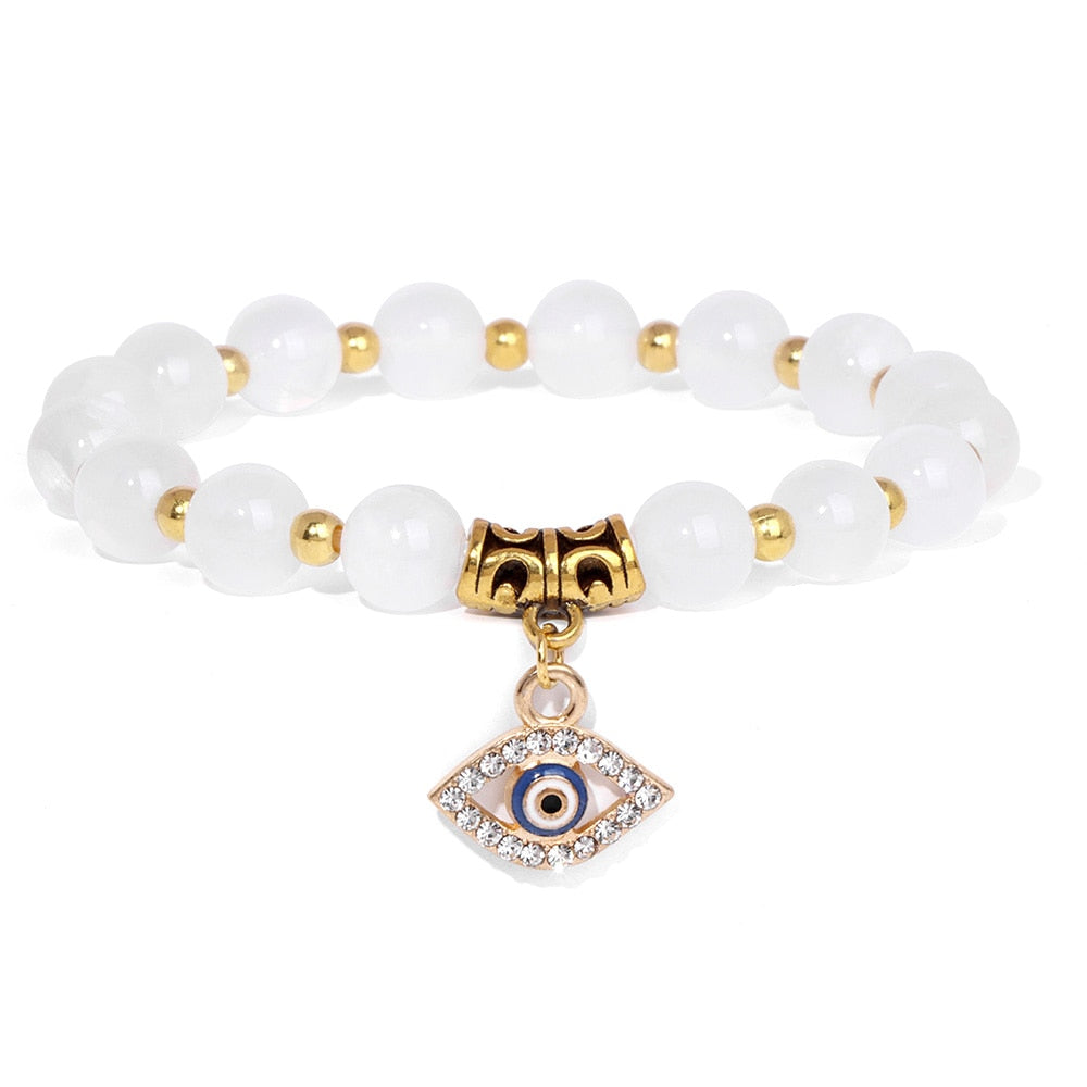 Talisman Evil Eye Charm Stone Bracelets.