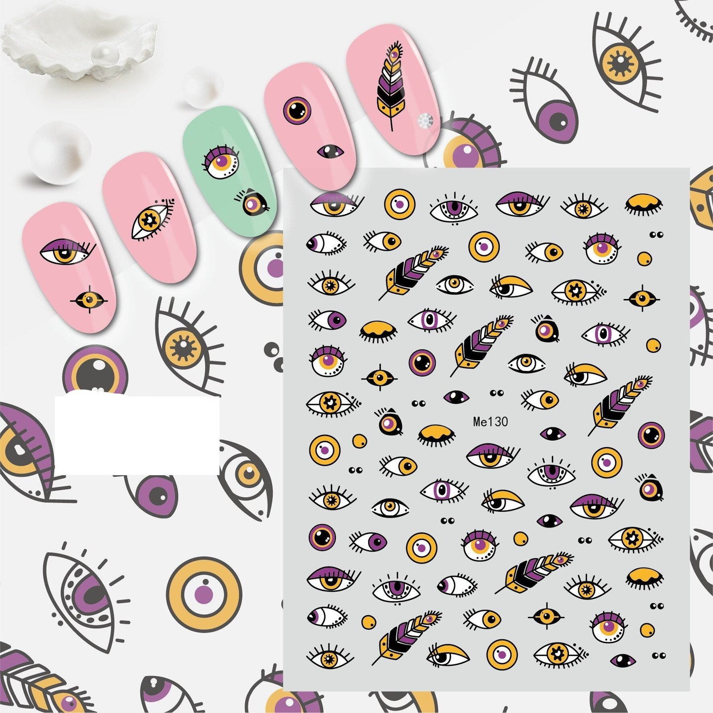Evil Eye Nail Art Sticker
