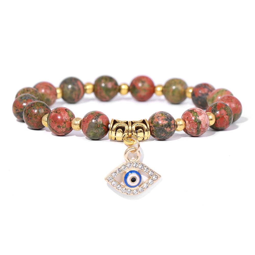 Talisman Evil Eye Charm Stone Bracelets