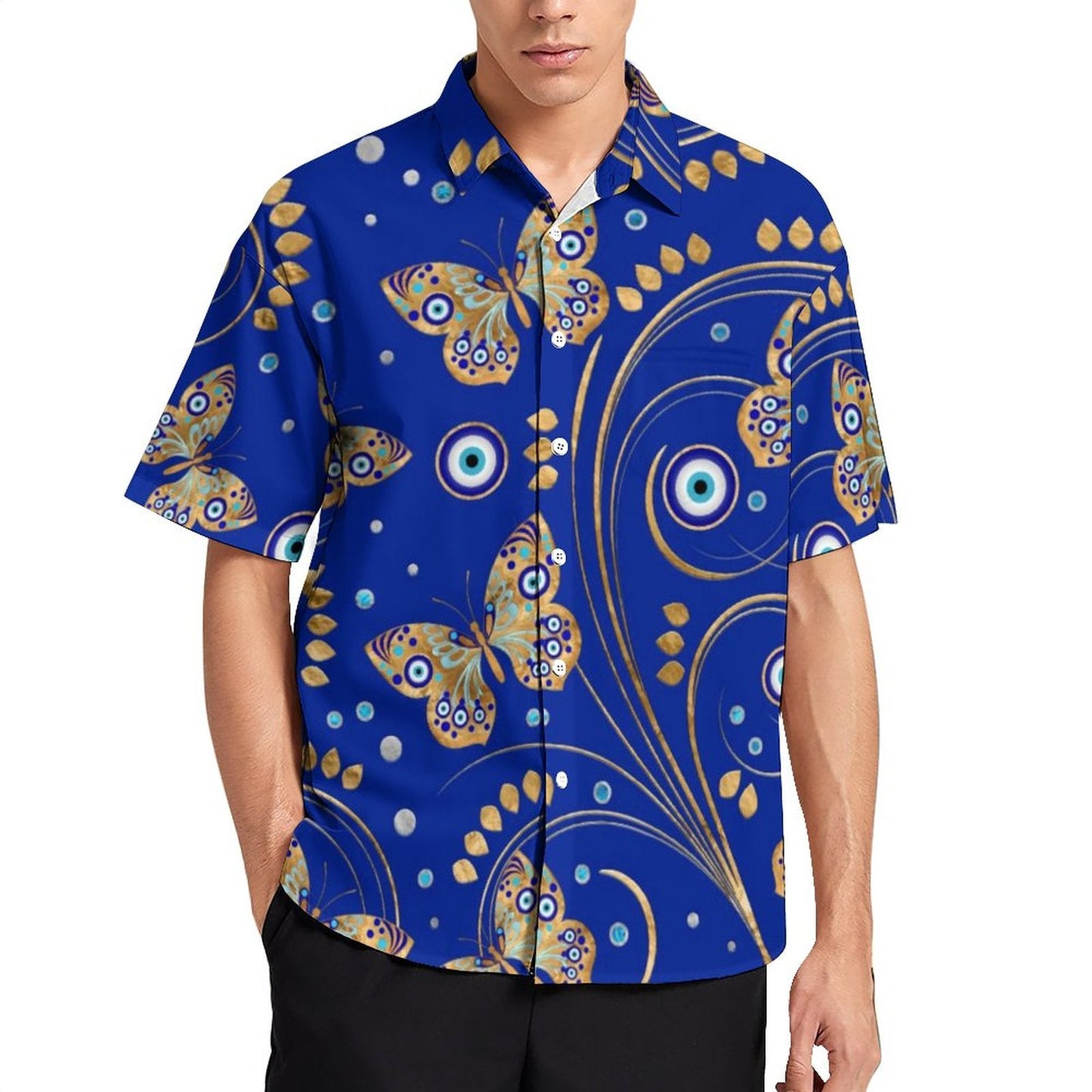 greek evil eye casual shirts