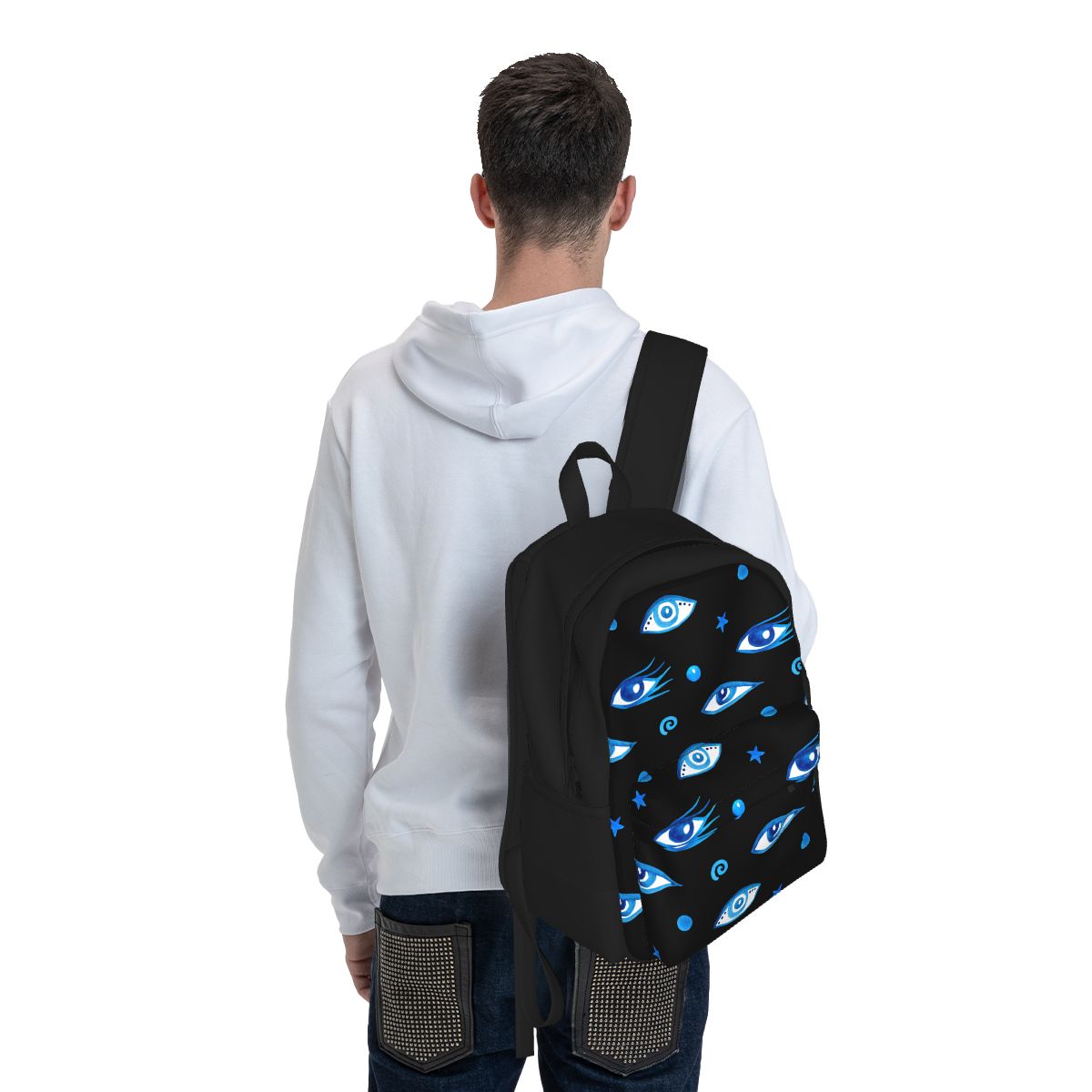Evil Eye Laptop Mochila Kids Travel Shoulder Bag