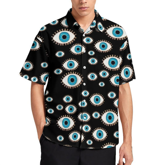 greek evil eye casual shirts