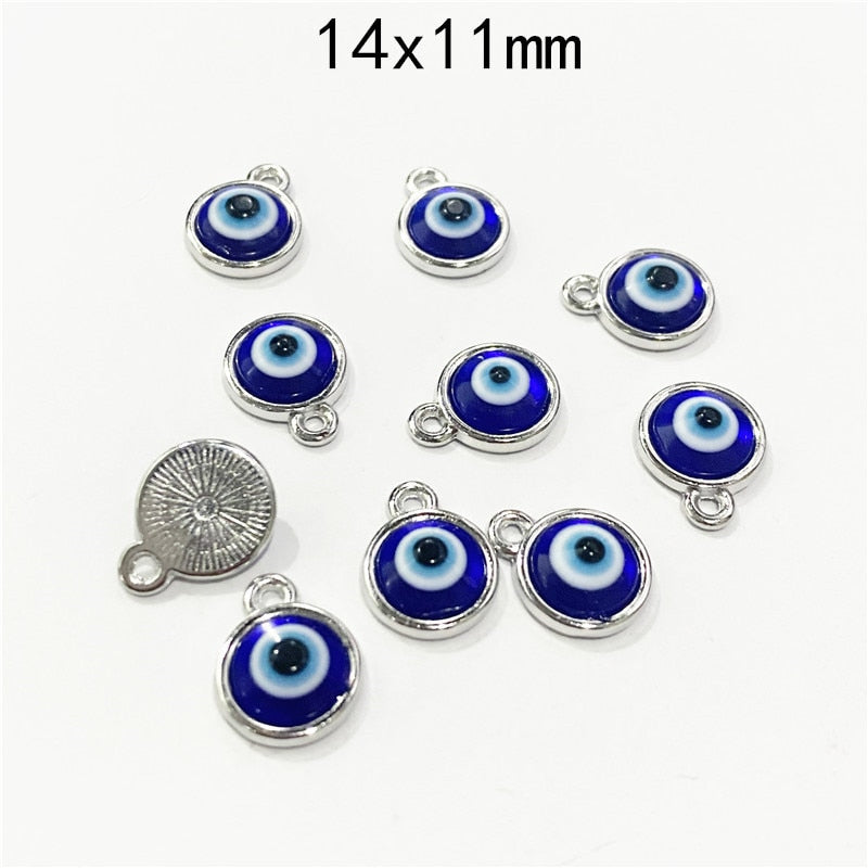 Evil Eye Mini beads 10pcs