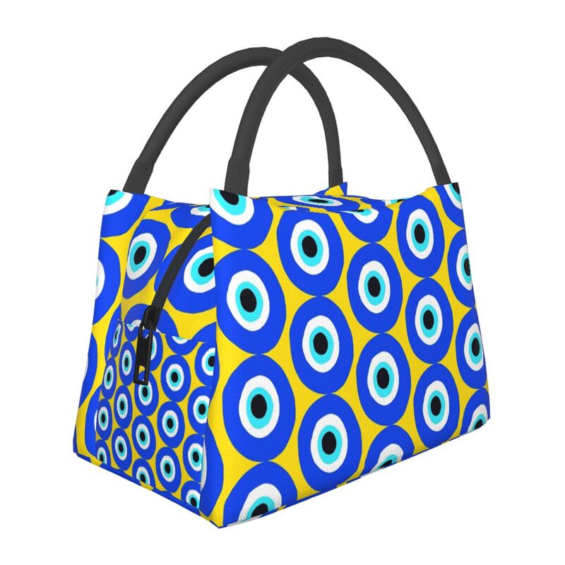 Evil Eye Zippered Jeans Portable Purse