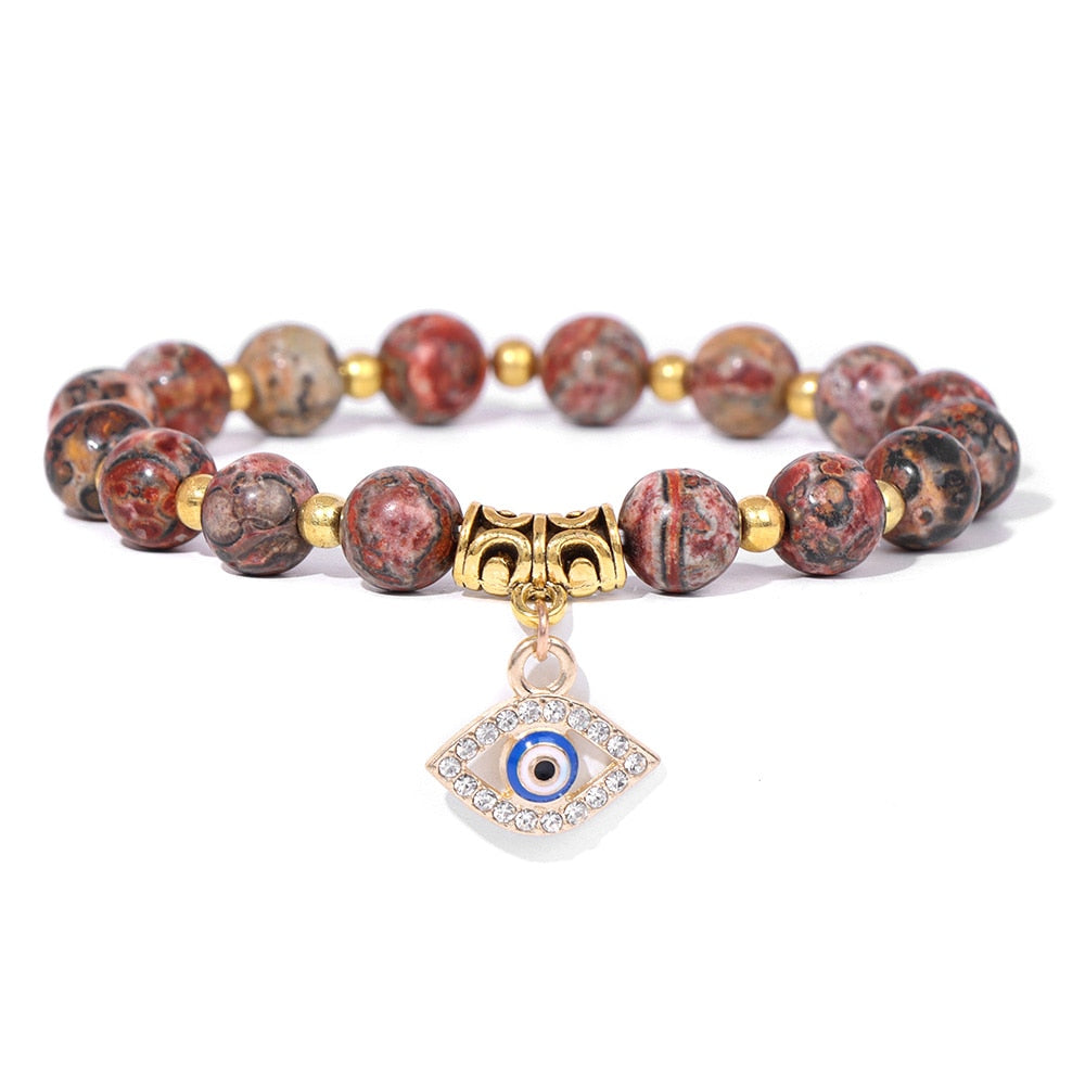 Talisman Evil Eye Charm Stone Bracelets