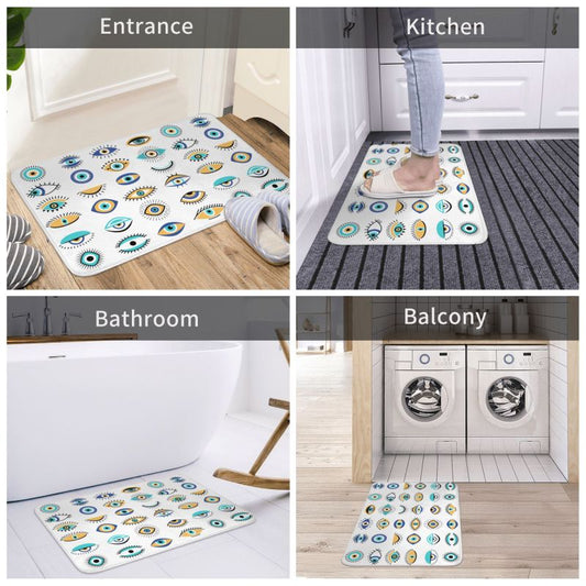 Evil Eyes of Protection Doormat