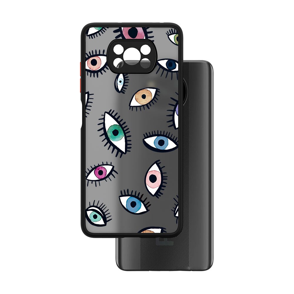 multiple printed evil eye phone case