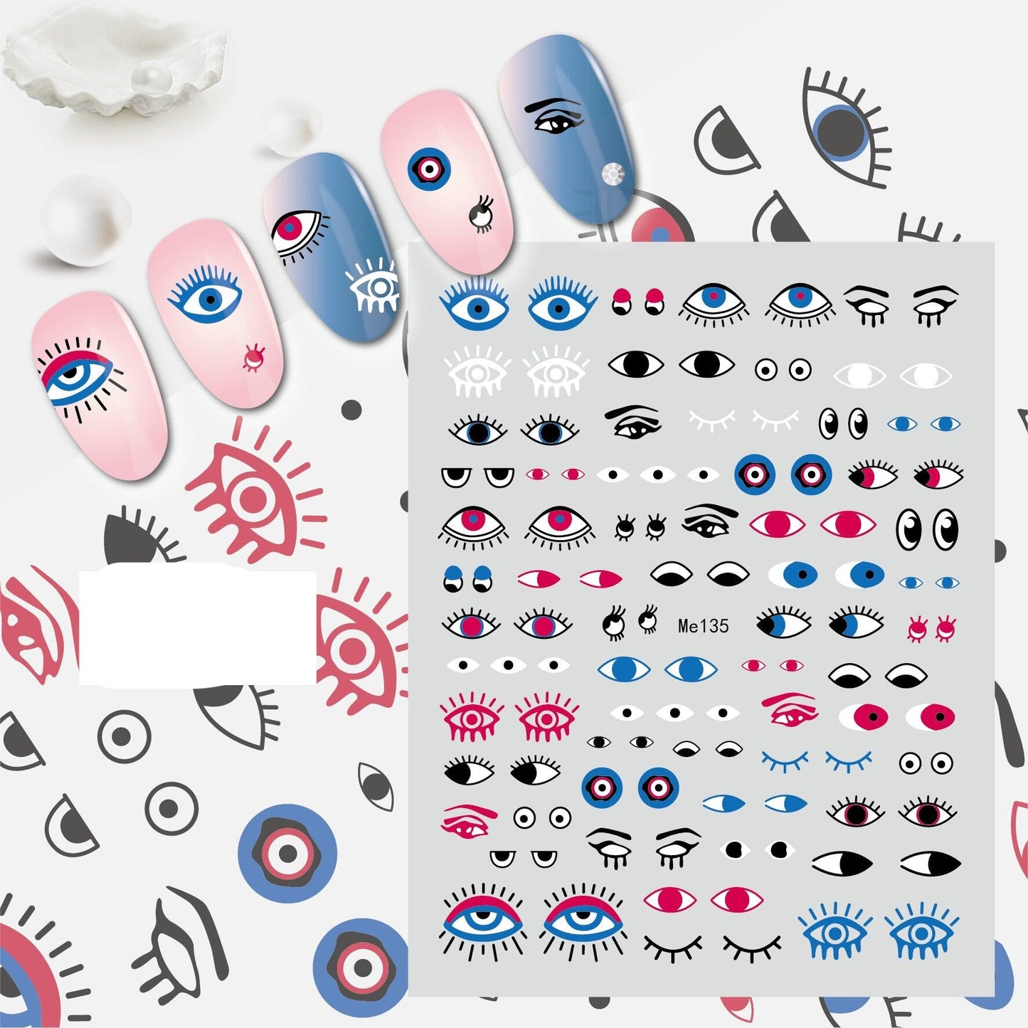 Evil Eye Nail Art Sticker
