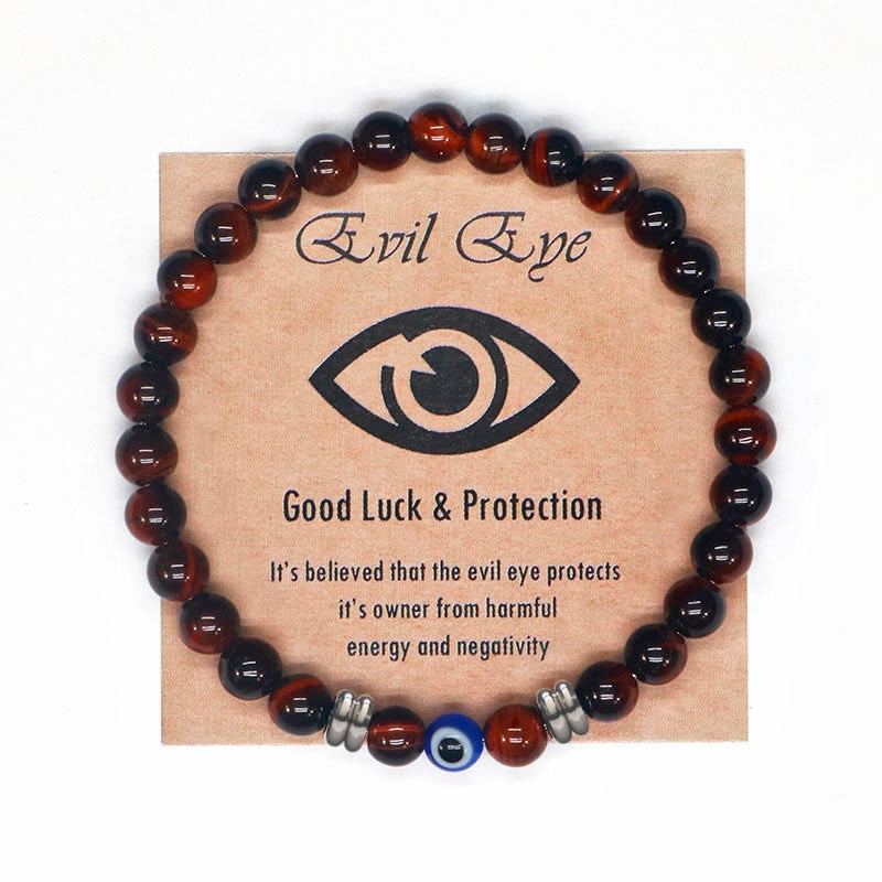 Turkish Evil Eye Precious Stone Bracelet